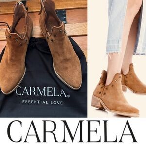 Carmela Suede Studded Chelsea Boots
